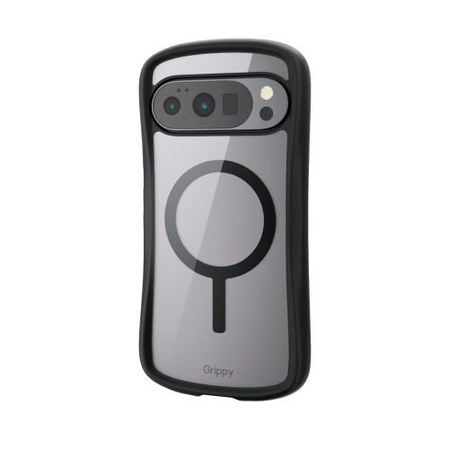 Google Pixel 10/Google Pixel 10 Pro/Grippy/フレームカラー/ストラップ/MAGKEEP/ホールシート付/ブラック