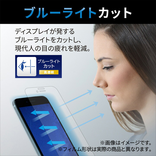 AQUOS sense6s(SHG07)/AQUOS sense6用ガラスフィルム/高透明/ブルーライトカット