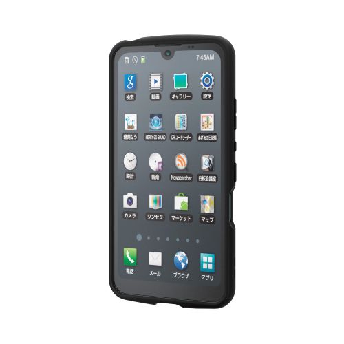 AQUOS wish2(SH-51C)/AQUOS wish(SHG06)用ハイブリッドケース/TOUGH SLIM LITE/フレームカラー/背面クリア/ブラック