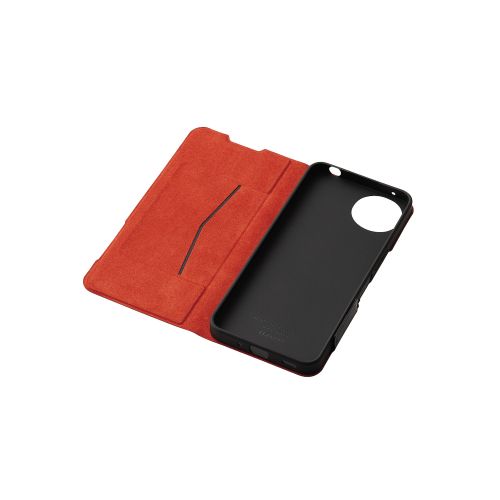 AQUOS wish4 (SH-52E)用レザーケース/手帳型/UltraSlim/薄型/磁石付き/ブラック