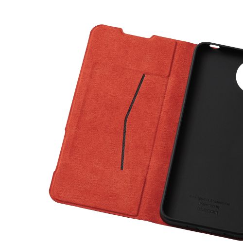 AQUOS wish4 (SH-52E)用レザーケース/手帳型/UltraSlim/薄型/磁石付き/ブラック