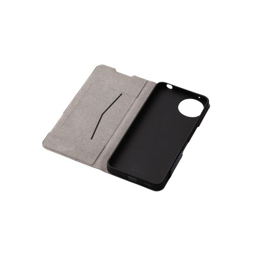 AQUOS wish4 (SH-52E)用レザーケース/手帳型/UltraSlim/薄型/磁石付き/ネイビー