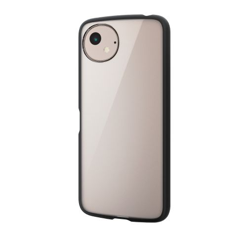 AQUOS wish4 (SH-52E)用ハイブリッドケース/TOUGH SLIM LITE/フレームカラー/背面クリア/ストラップシート付属/ブラック
