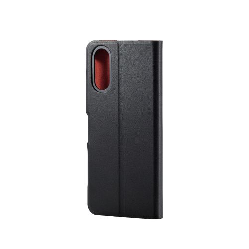 BASIO active2/シンプルスマホ7/BASIO active/シンプルスマホ6用レザーケース/手帳型/UltraSlim/薄型/磁石付き/ブラック