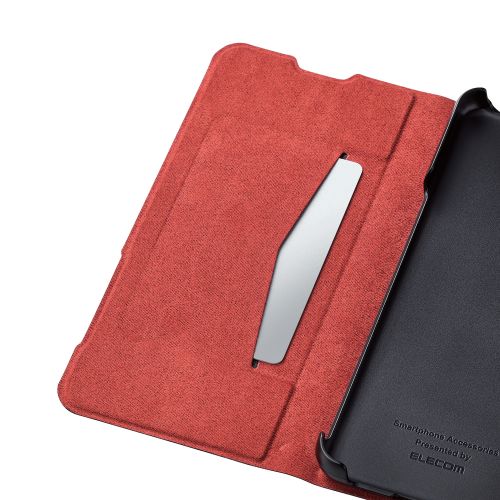 BASIO active2/シンプルスマホ7/BASIO active/シンプルスマホ6用レザーケース/手帳型/UltraSlim/薄型/磁石付き/ブラック