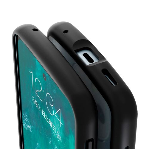 AQUOS sense9(SH-53E)用ハイブリッドケース/TOUGH SLIM LITE/フレームカラー/背面クリア/ブラック