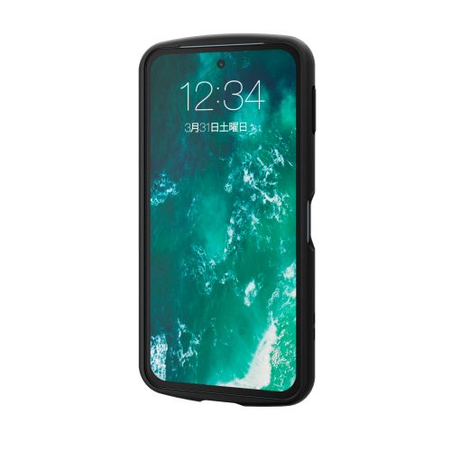 AQUOS sense9(SH-53E)用ハイブリッドケース/TOUGH SLIM LITE/フレームカラー/背面クリア/ブラック