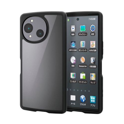 AQUOS R10/TOUGH SLIM LITEケース/フレームカラー/ブラック