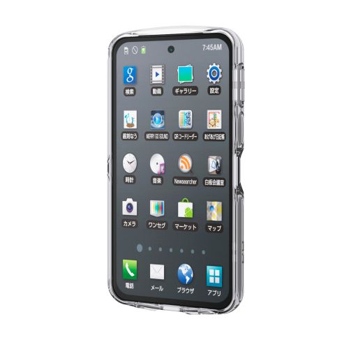 AQUOS sense10(SH-53F・SH-M33)/sense9(SH-53E・SH-M29)TOUGH SLIM LITEケース/オールクリア/ストラップホールシート付/クリア