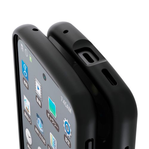 AQUOS sense10(SH-53F・SH-M33)/sense9(SH-53E・SH-M29)TOUGH SLIM LITEケース/フレームカラー/ストラップホールシート付/ブラック