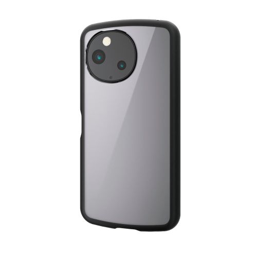 AQUOS sense10(SH-53F・SH-M33)/sense9(SH-53E・SH-M29)TOUGH SLIM LITEケース/フレームカラー/ストラップホールシート付/ブラック