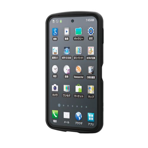 AQUOS sense10(SH-53F・SH-M33)/sense9(SH-53E・SH-M29)TOUGH SLIM LITEケース/フレームカラー/ストラップホールシート付/ブラック
