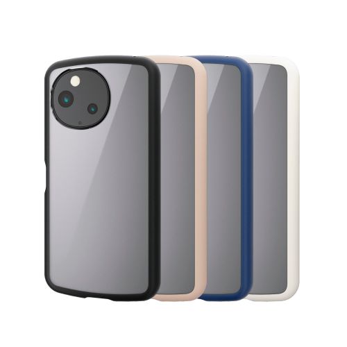 AQUOS sense10(SH-53F・SH-M33)/sense9(SH-53E・SH-M29)TOUGH SLIM LITEケース/フレームカラー/ストラップホールシート付/ブラック