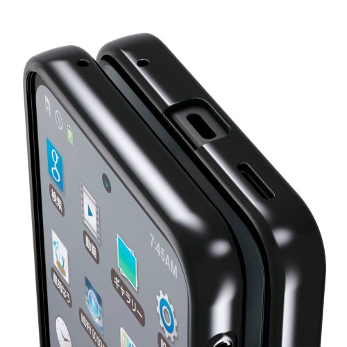AQUOS sense10(SH-53F・SH-M33)/sense9(SH-53E・SH-M29)ソフトケース/サイドメッキ/ブラック