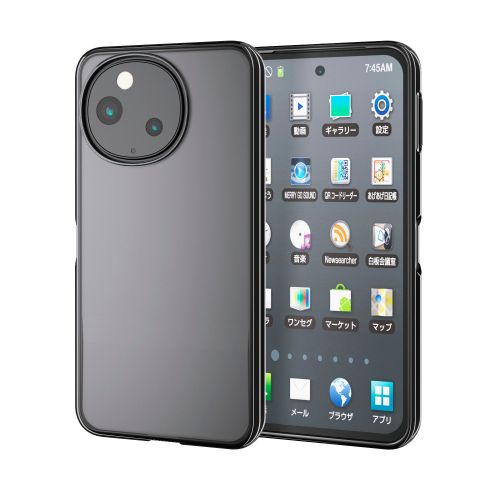 AQUOS sense10(SH-53F・SH-M33)/sense9(SH-53E・SH-M29)ソフトケース/サイドメッキ/ブラック