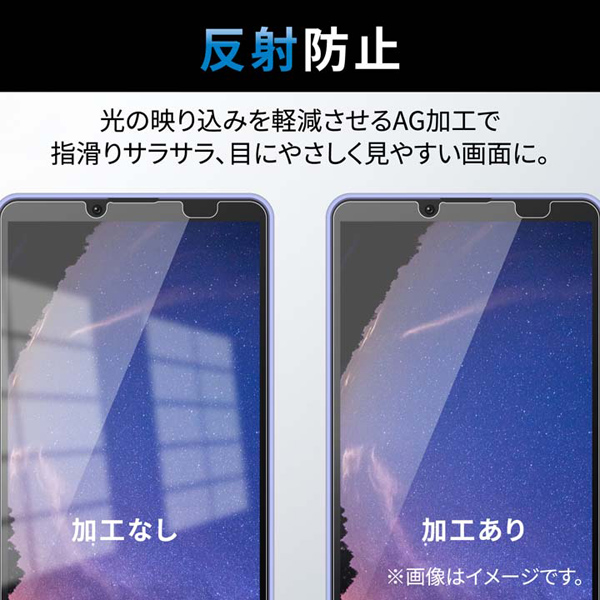 Xperia 10 IV(SO-52C/SOG07)/Xperia 10 III用フィルム/指紋防止/反射防止