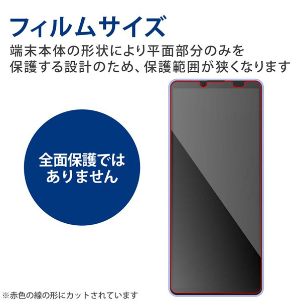Xperia 10 IV(SO-52C/SOG07)/Xperia 10 III用ガラスフィルム/高透明/ブルーライトカット