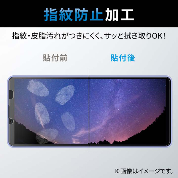 Xperia 10 IV(SO-52C/SOG07)/Xperia 10 III用ガラスフィルム/高透明/ブルーライトカット