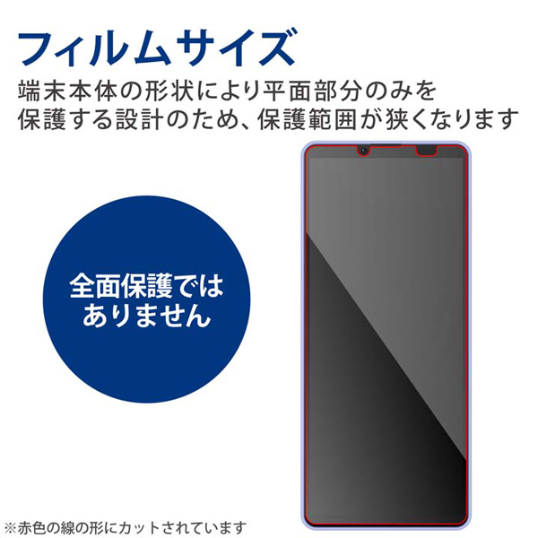 Xperia 10 IV(SO-52C/SOG07)/Xperia 10 III用ガラスフィルム/高透明