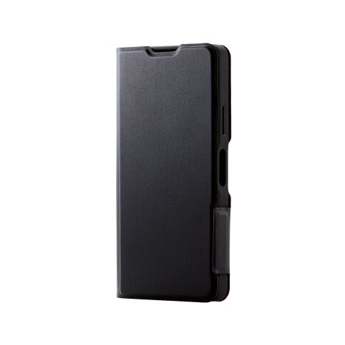 Xperia Ace III(SO-53C/SOG08)用レザーケース/手帳型/UltraSlim/薄型/磁石付き/ブラック