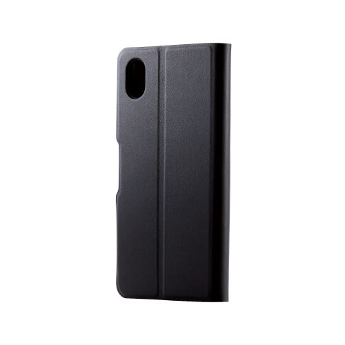 Xperia Ace III(SO-53C/SOG08)用レザーケース/手帳型/UltraSlim/薄型/磁石付き/ブラック