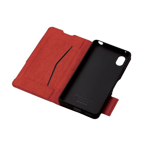 Xperia Ace III(SO-53C/SOG08)用レザーケース/手帳型/UltraSlim/薄型/磁石付き/ブラック