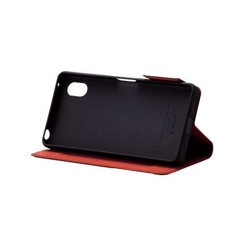 Xperia Ace III(SO-53C/SOG08)用レザーケース/手帳型/UltraSlim/薄型/磁石付き/ブラック