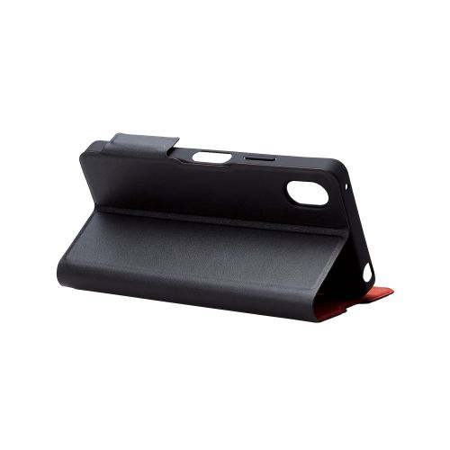 Xperia Ace III(SO-53C/SOG08)用レザーケース/手帳型/UltraSlim/薄型/磁石付き/ブラック