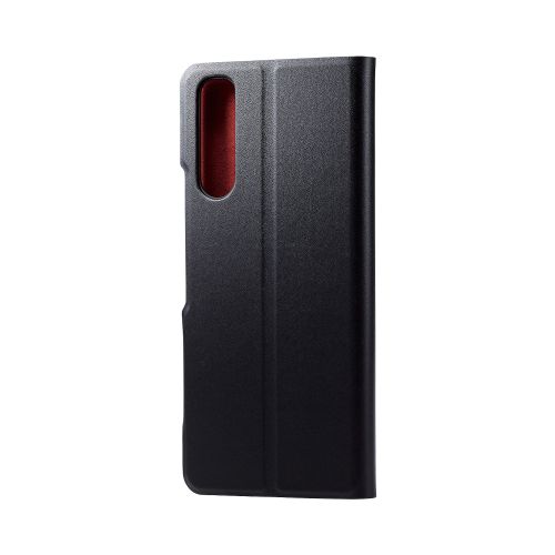Xperia 10 V (SO-52D/SOG11)用レザーケース/手帳型/UltraSlim/薄型/超軽量/磁石付き/ブラック