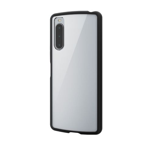 Xperia 10 V (SO-52D/SOG11)用ハイブリッドケース/TOUGH SLIM LITE/フレームカラー/背面クリア/ブラック