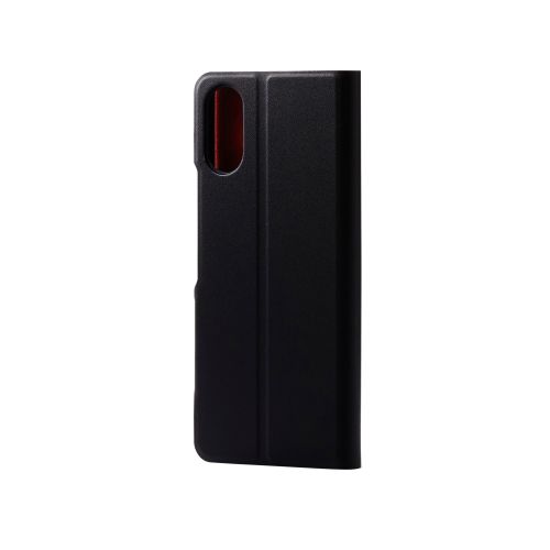 Xperia 10 VI (SO-52E)用レザーケース/手帳型/UltraSlim/薄型/磁石付き/ブラック