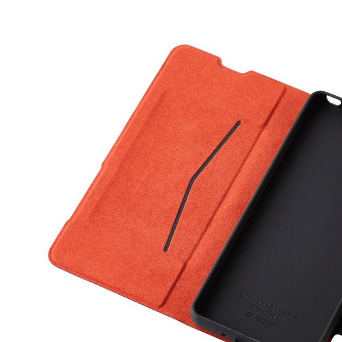 Xperia 10 VI (SO-52E)用レザーケース/手帳型/UltraSlim/薄型/磁石付き/ブラック