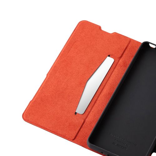 Xperia 10 VI (SO-52E)用レザーケース/手帳型/UltraSlim/薄型/磁石付き/ブラック
