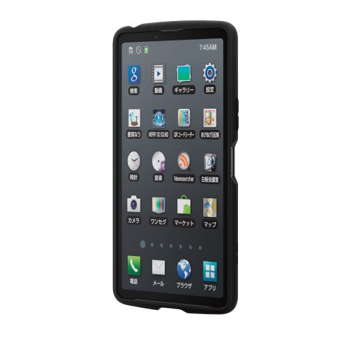Xperia 10 VI (SO-52E)用ハイブリッドケース/TOUGH SLIM LITE/フレームカラー/背面クリア/ストラップシート付属/ブラック