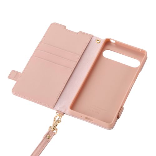 Xperia 10 VII (SO-52F)/手帳型ケース/磁石付/耐衝撃/ハンドストラップ付/ピンク