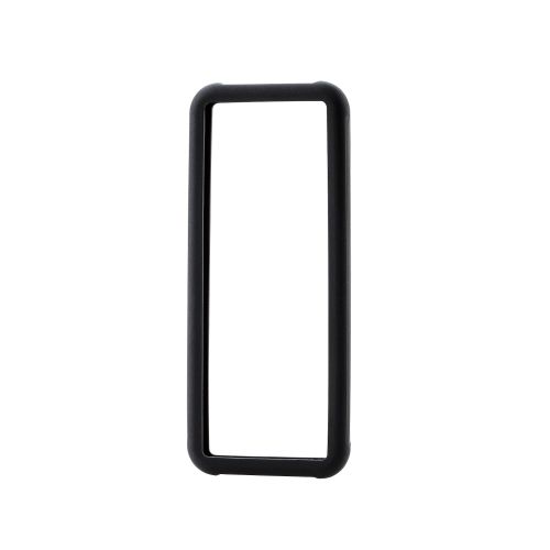 スマートフォン用マルチシリコンバンパー/Lサイズ/ブラック