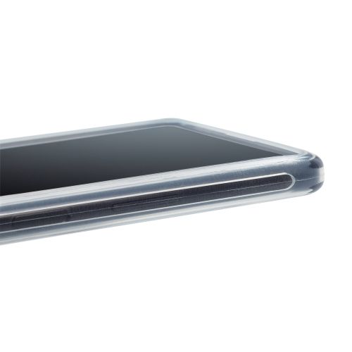 スマートフォン用マルチシリコンバンパー/透明/Lサイズ/クリア