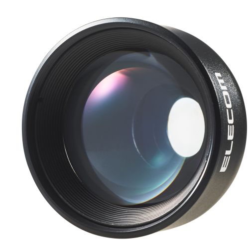 セルカレンズ/望遠レンズ/2倍/ブラック