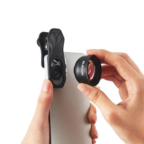 セルカレンズ/望遠レンズ/2倍/ブラック