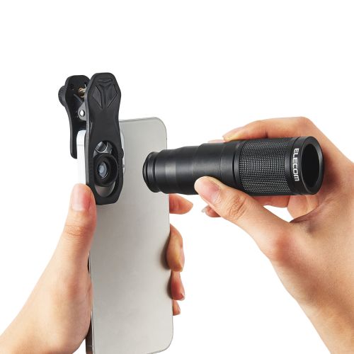 セルカレンズ/望遠レンズ/8倍/ブラック