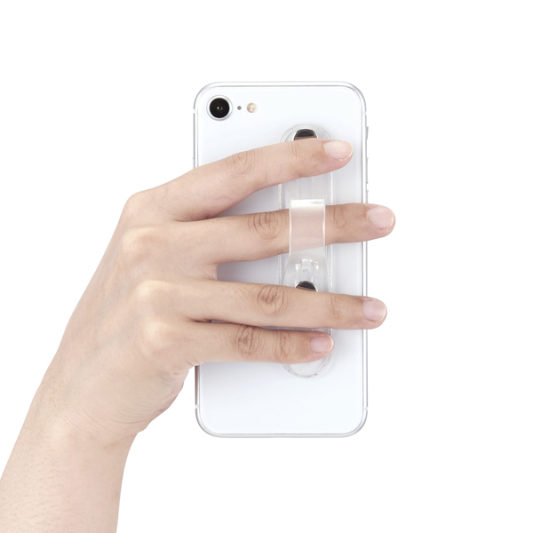 スマートフォン用ストラップ/スマホバンド/ソフト素材/クリア