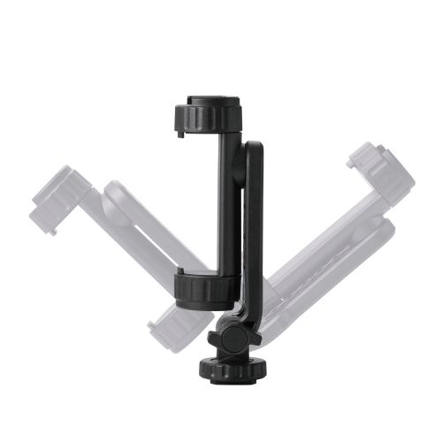 カメラアタッチメント/スマホ用/挟み込み/360°回転/ブラック