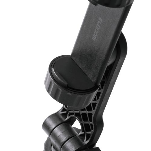 カメラアタッチメント/スマホ用/挟み込み/360°回転/ブラック