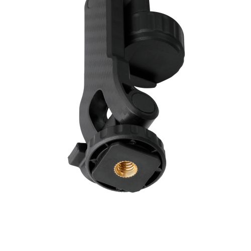 カメラアタッチメント/スマホ用/挟み込み/360°回転/ブラック