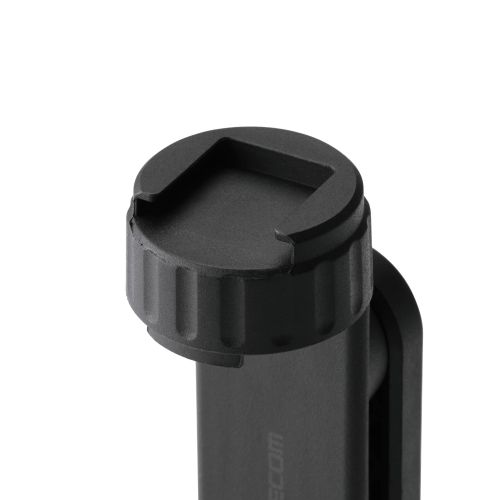 カメラアタッチメント/スマホ用/挟み込み/360°回転/ブラック