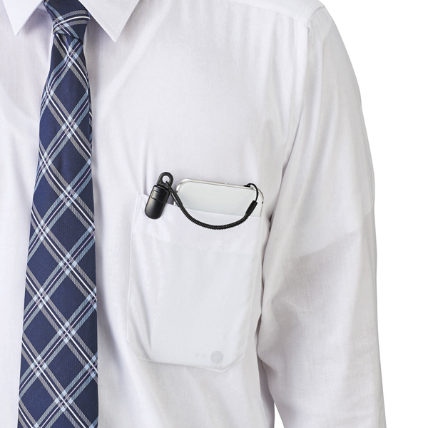 スマートフォン用ストラップ/クリップ(樹脂)/30cm/ブラック