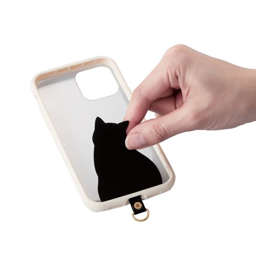 ストラップホールシート/アニマルタイプ/クロネコ/1口タイプ/1枚入り