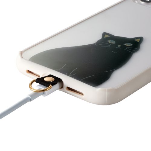 ストラップホールシート/アニマルタイプ/クロネコ/1口タイプ/1枚入り