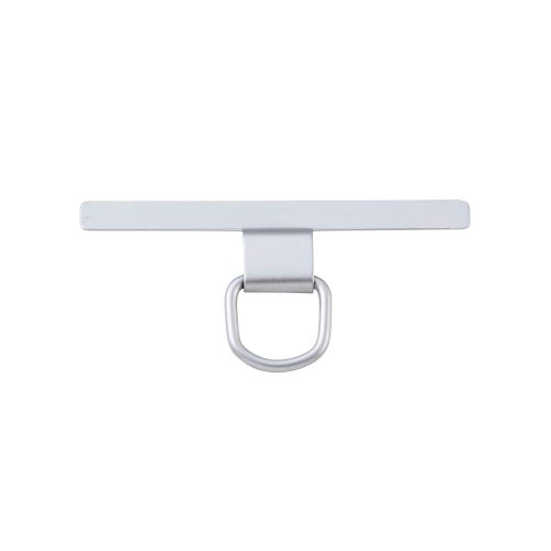 ストラップホールシート/ステンレス/高強度/1口タイプ/2枚入り/保護シート2枚付属/シルバー