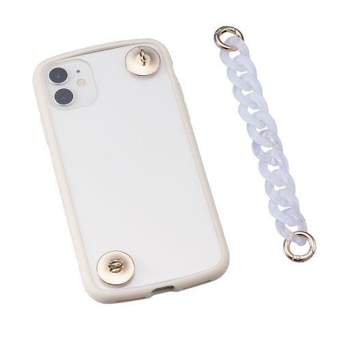 キーリングハンガーチェーン/&Me/フラットタイプ/クリア